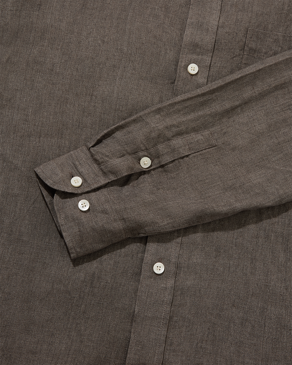 Linen Signature Shirt Taupe