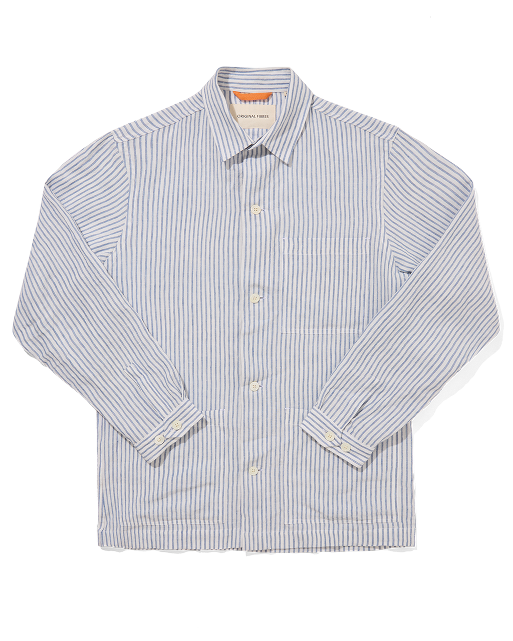 Linen Beach Jacket Ocean Stripe