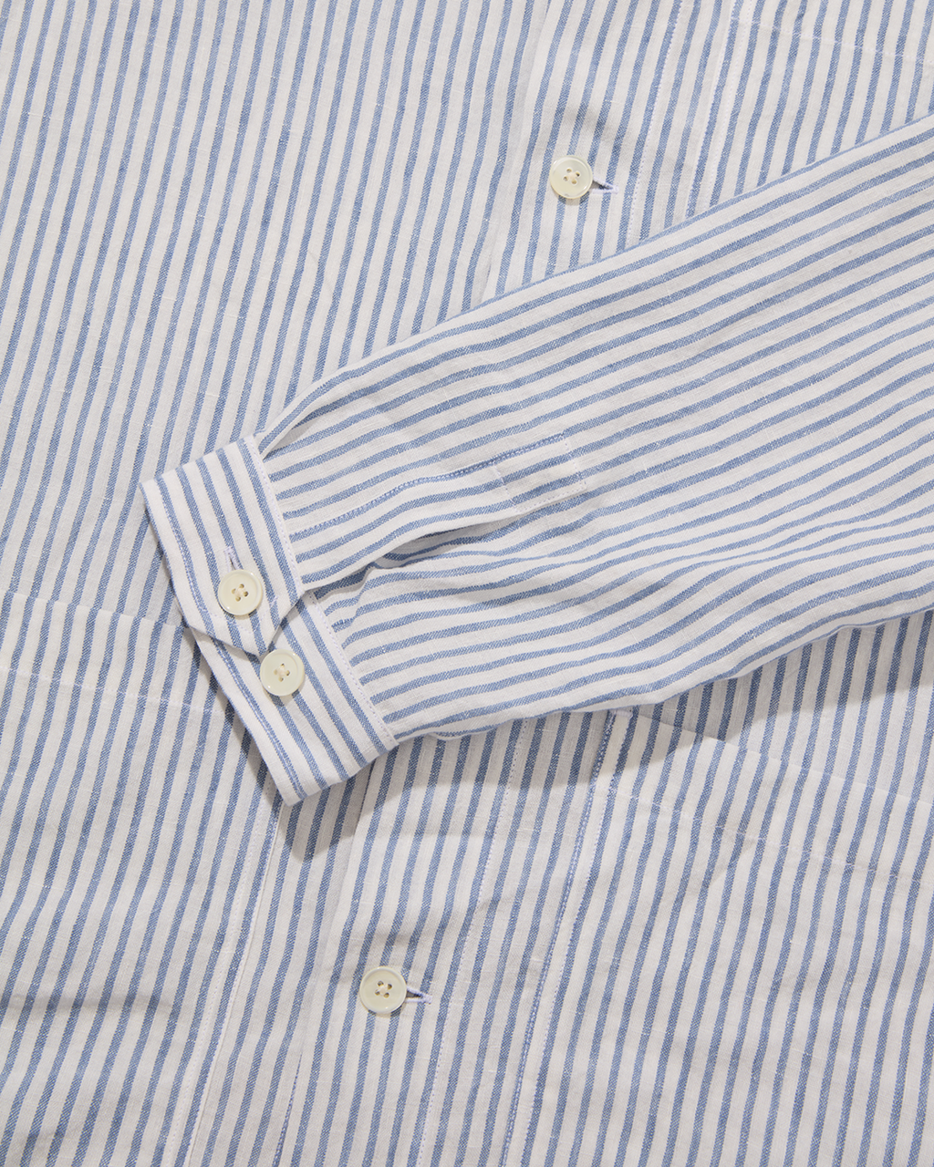 Linen Beach Jacket Ocean Stripe