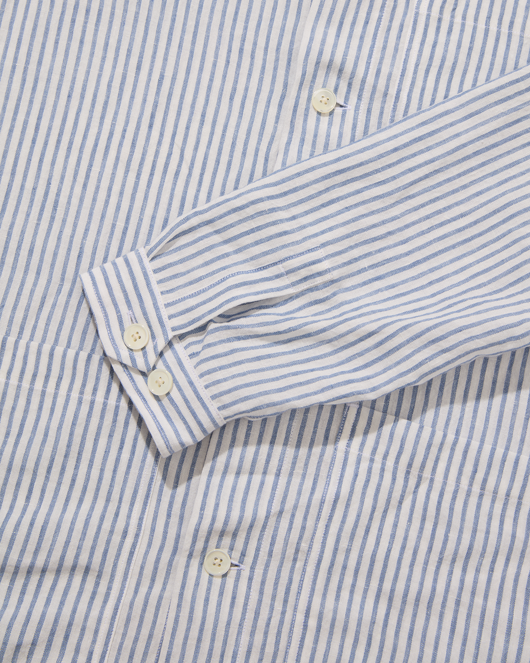 Linen Beach Jacket Ocean Stripe