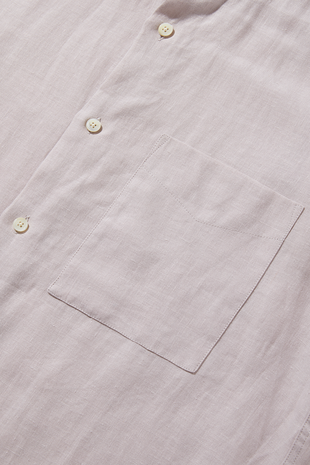 Linen Grandpa Shirt Stone