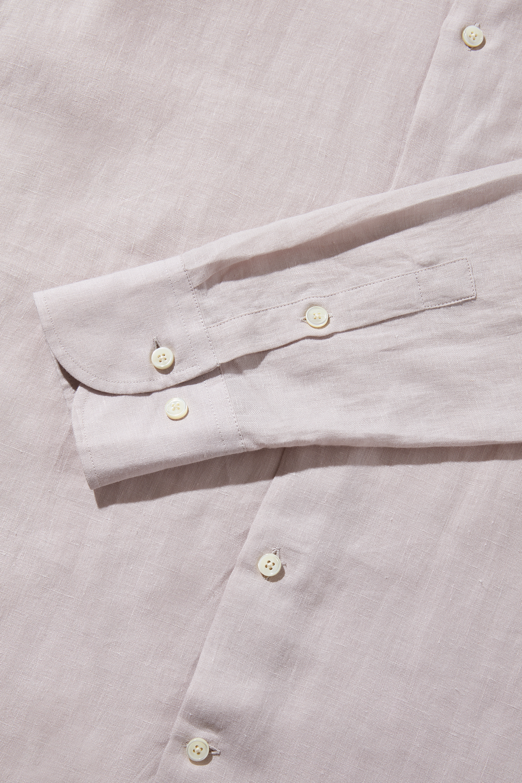 Linen Grandpa Shirt Stone