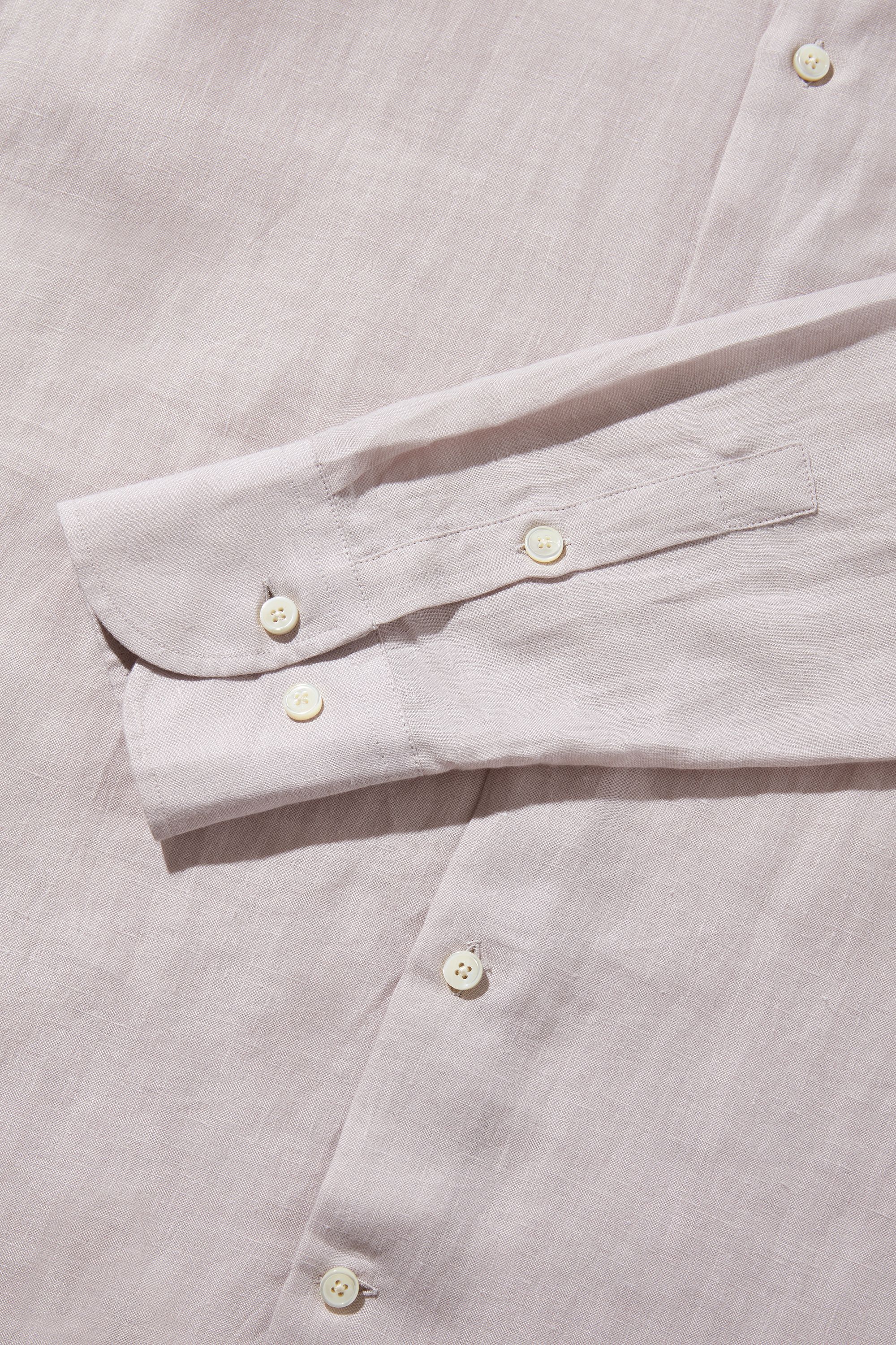 Linen Grandpa Shirt Stone