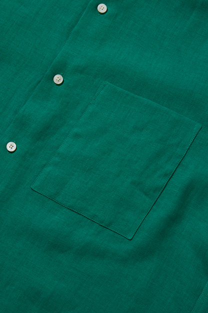 Lightweight Linen Holiday Grandpa Green