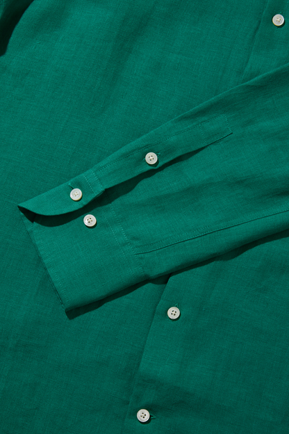 Lightweight Linen Holiday Grandpa Green