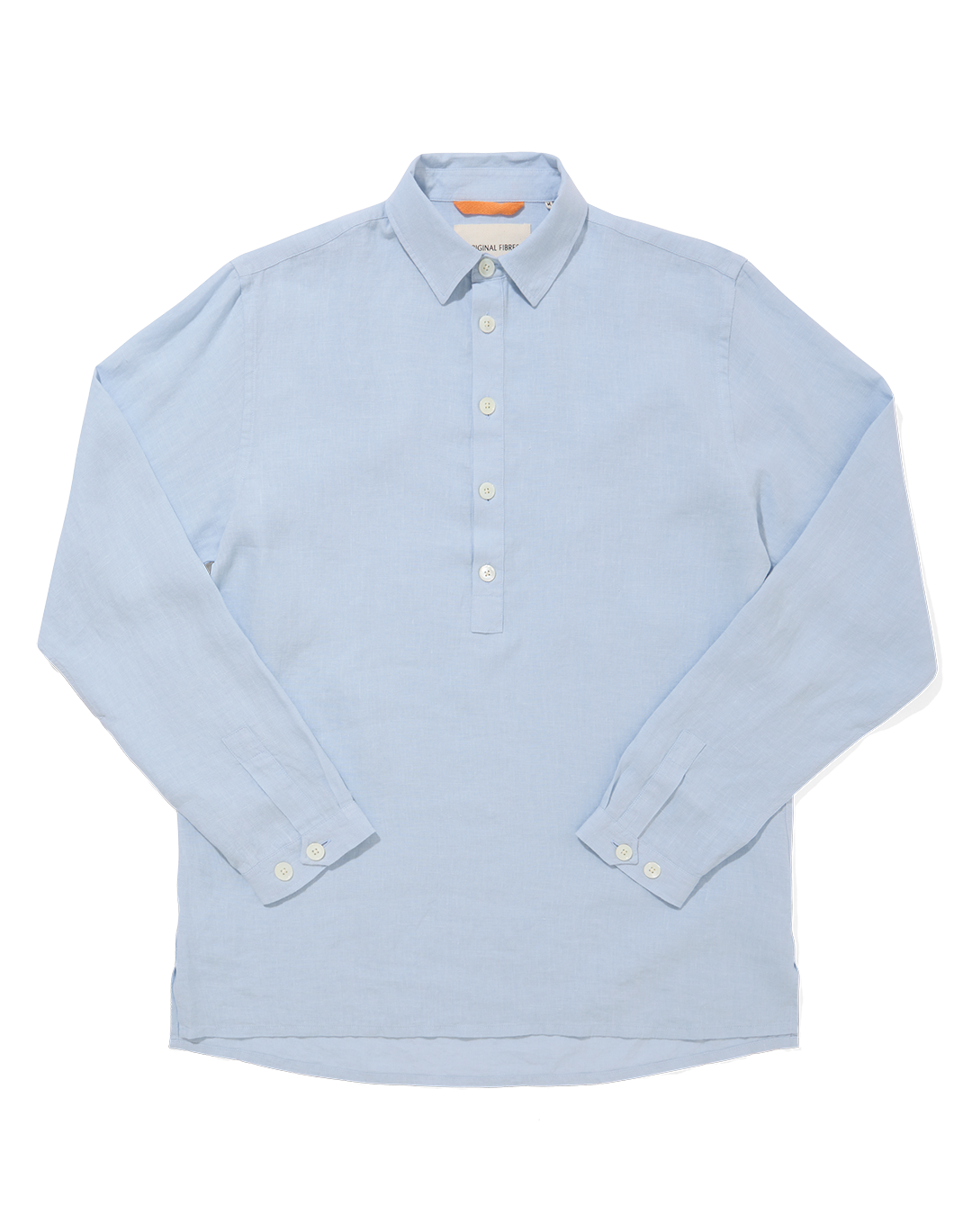 Linen Long Sleeve Smock Sky Blue