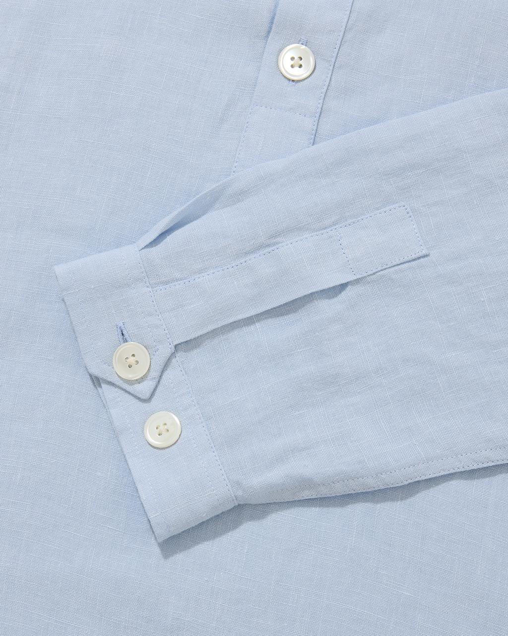 Linen Long Sleeve Smock Sky Blue