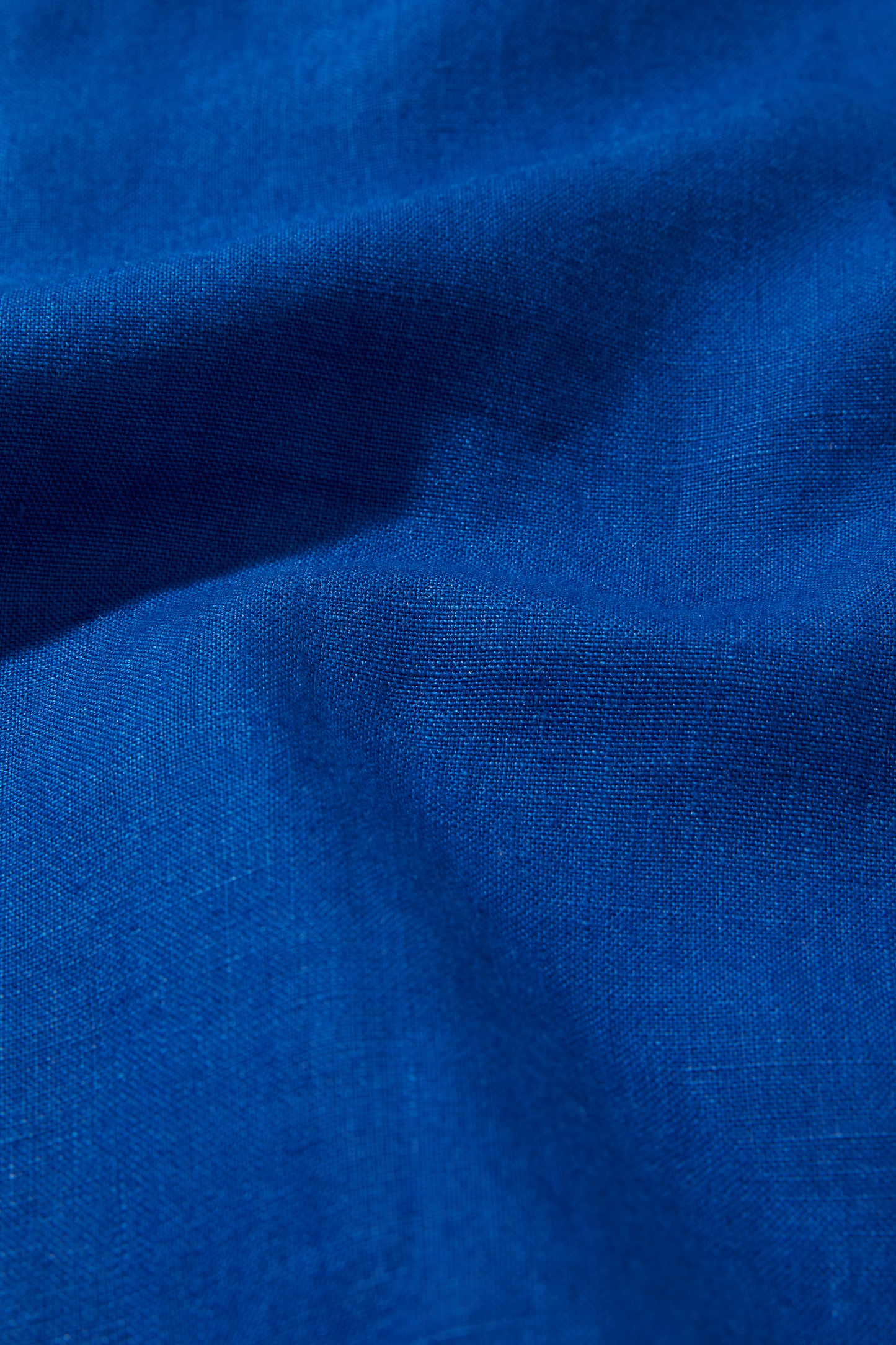 Linen Long Sleeve Utility Overshirt French Blue