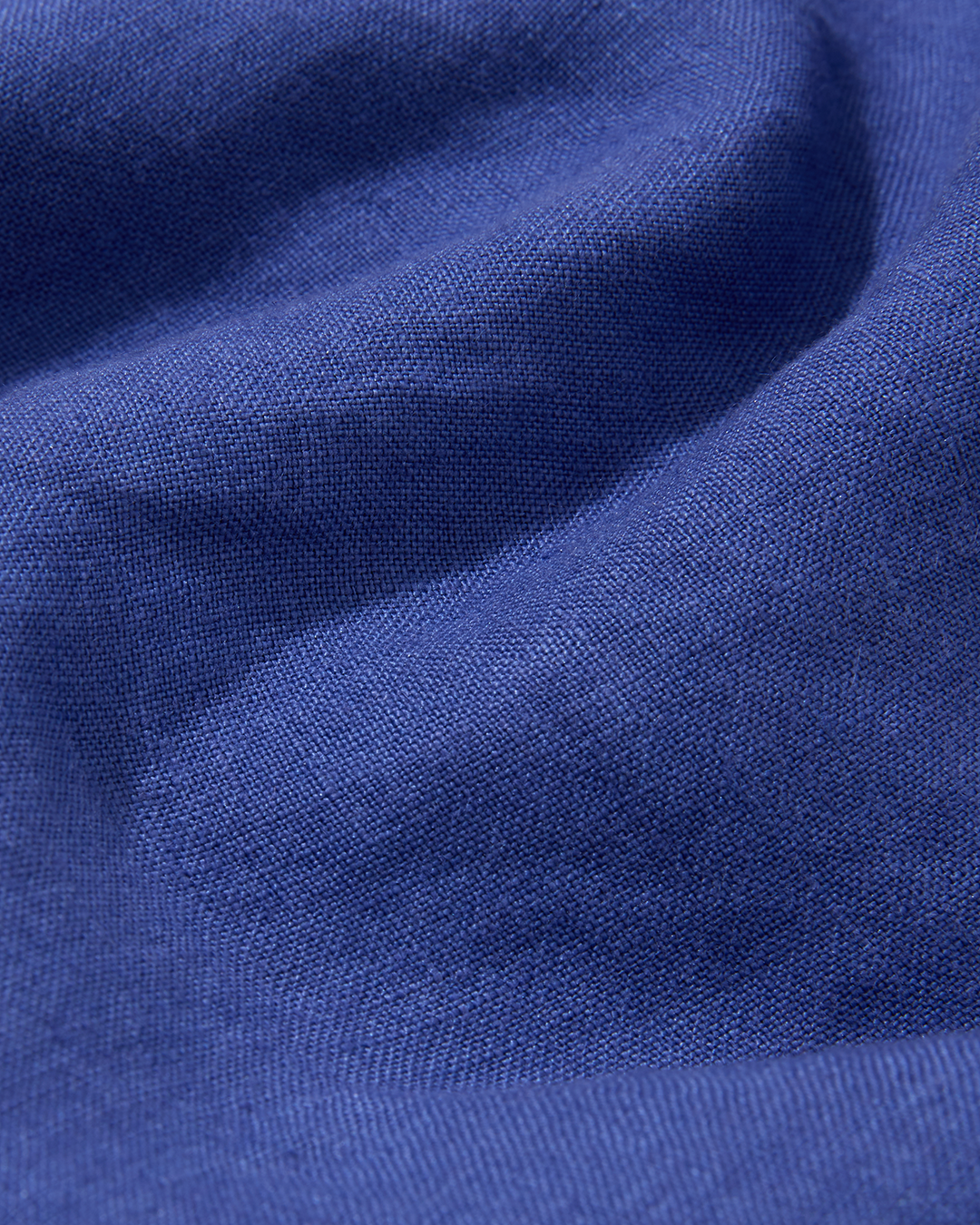 Linen Short Sleeve Cuban Klein Blue