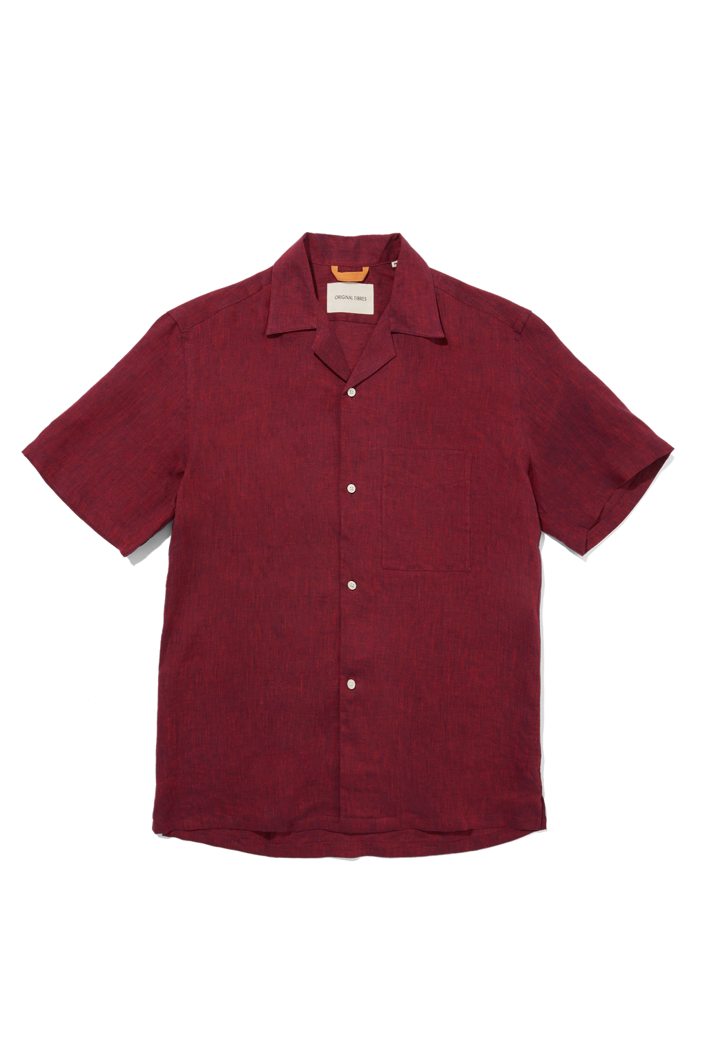 Linen Cuban Shirt Lava