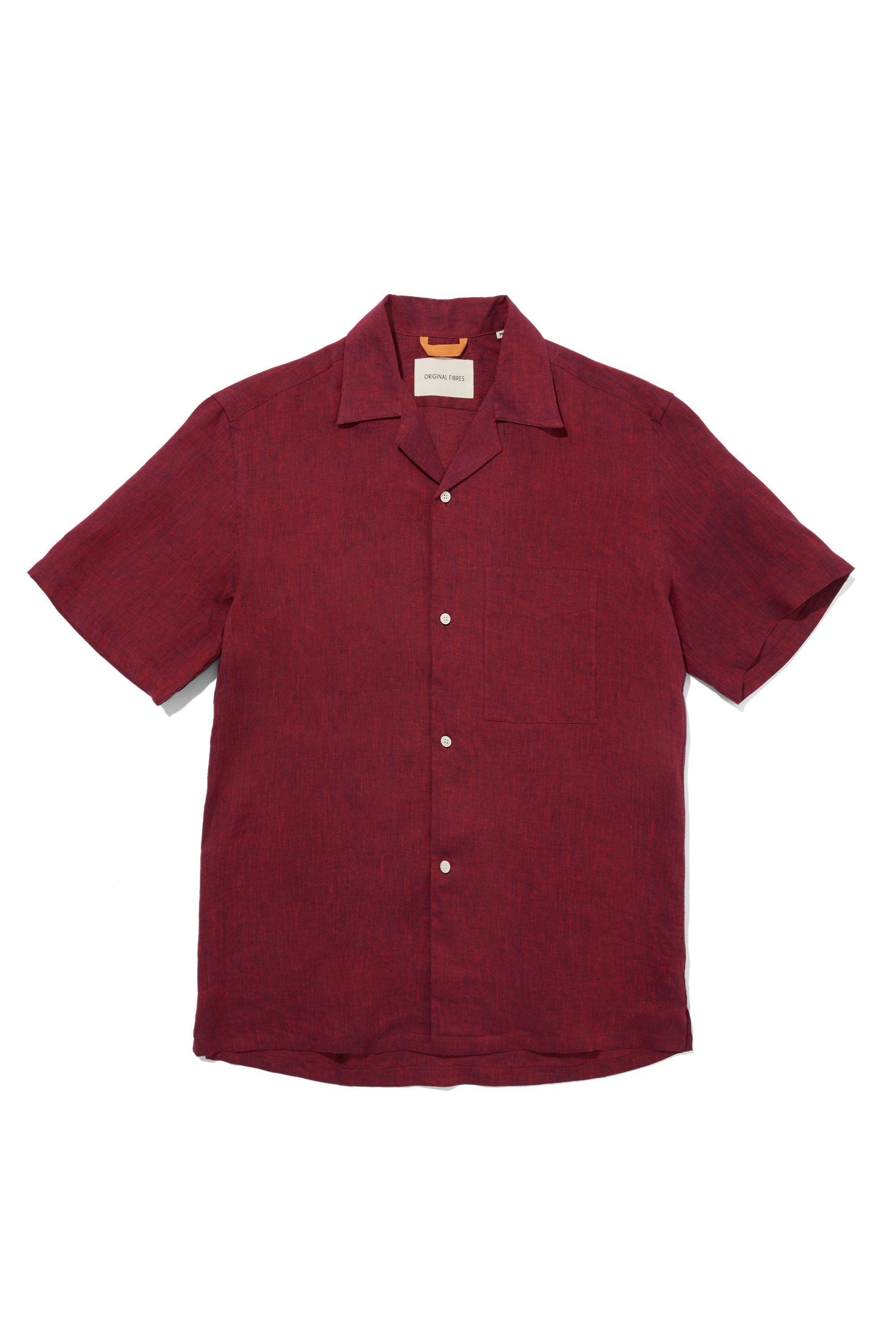 Linen Cuban Shirt Lava