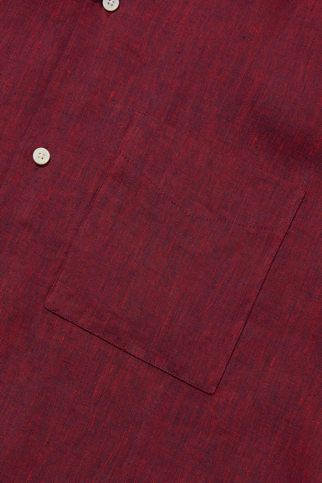 Linen Cuban Shirt Lava