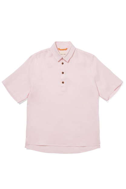 Linen Short Sleeve Smock Rose