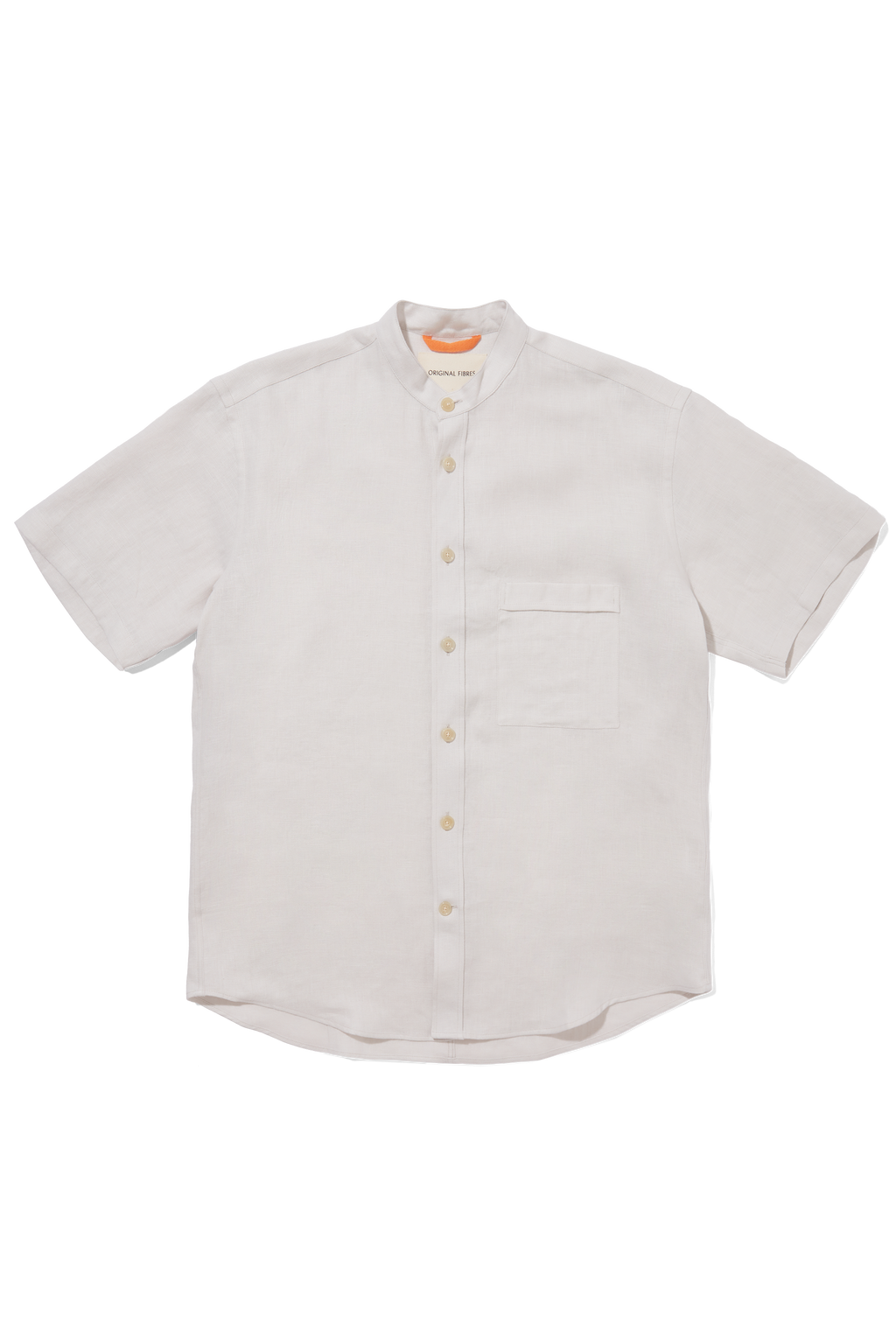 Linen Short Sleeve Utility Grandpa Parchment