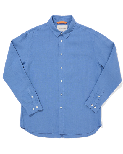 Midweight Linen Signature Shirt Cornflower