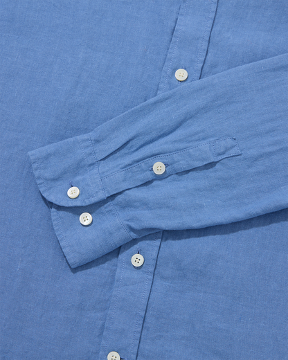 Midweight Linen Signature Shirt Cornflower