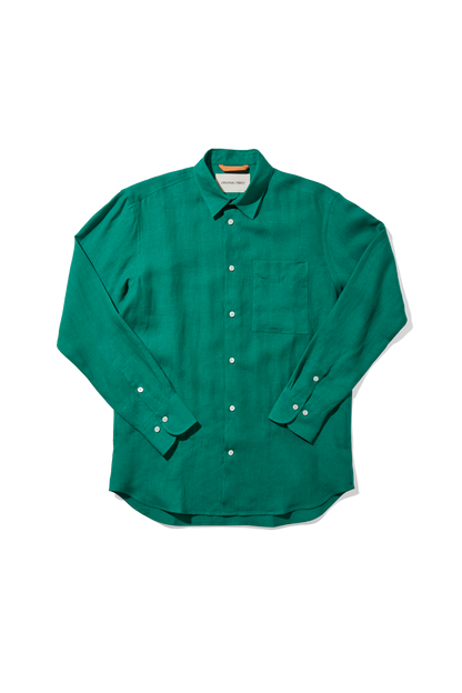 Lightweight Linen Holiday Signature Green