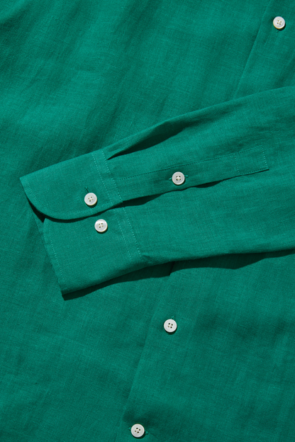 Lightweight Linen Holiday Signature Green