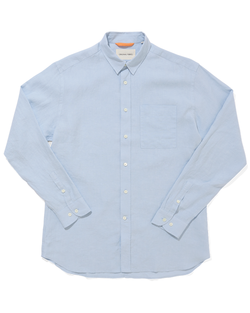 Linen Signature Shirt Sky Blue