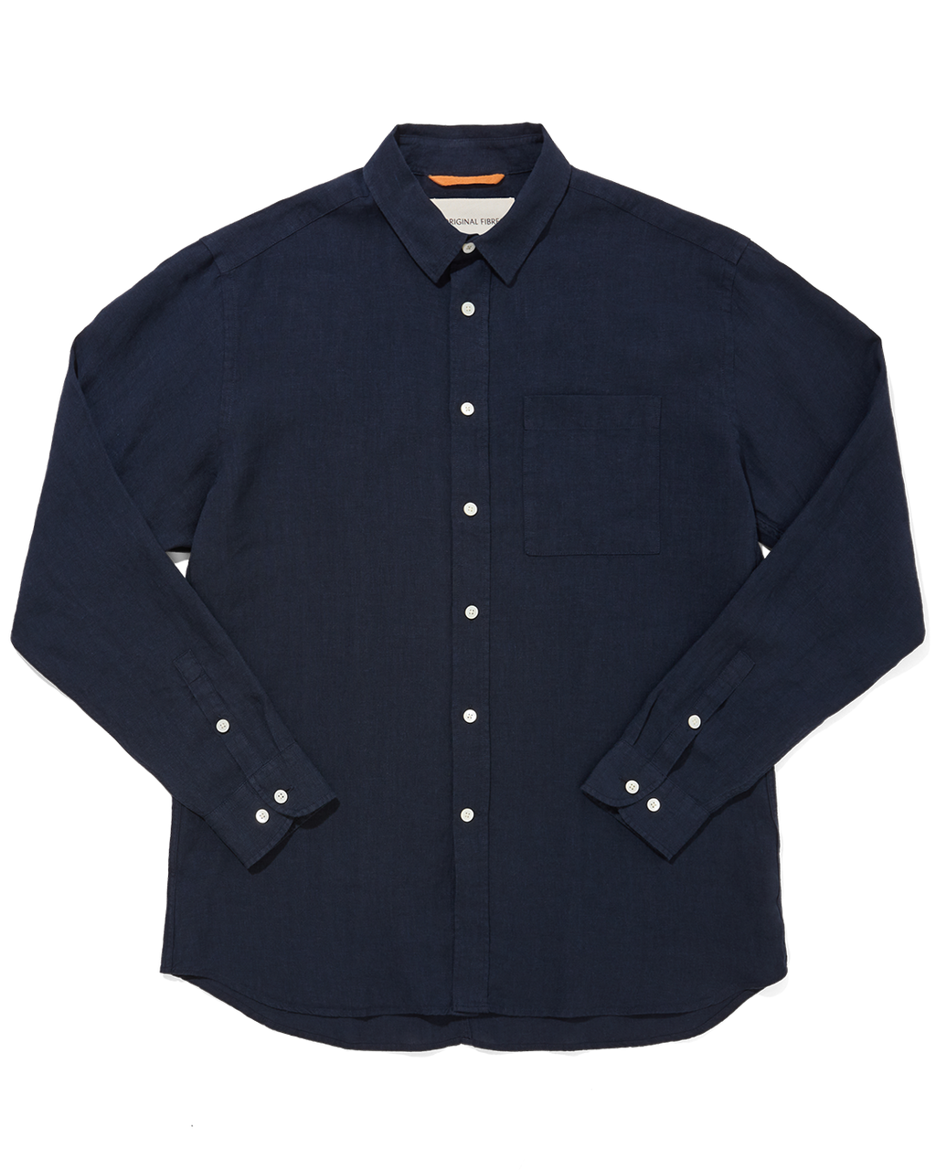 Linen Signature Shirt Soft Navy