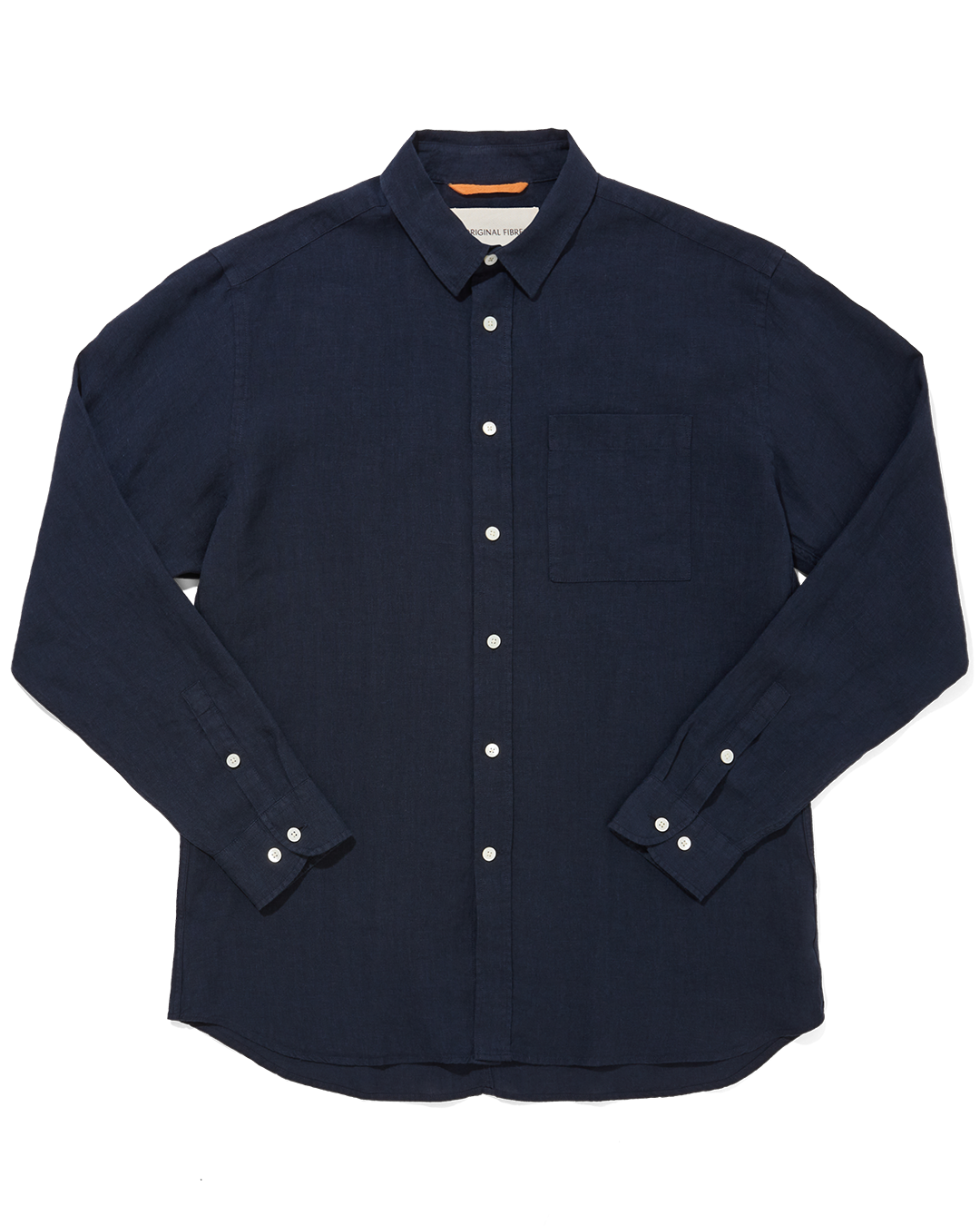 Linen Signature Shirt Soft Navy