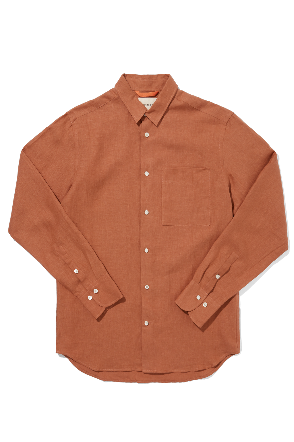 Linen Holiday Signature Shirt Clay
