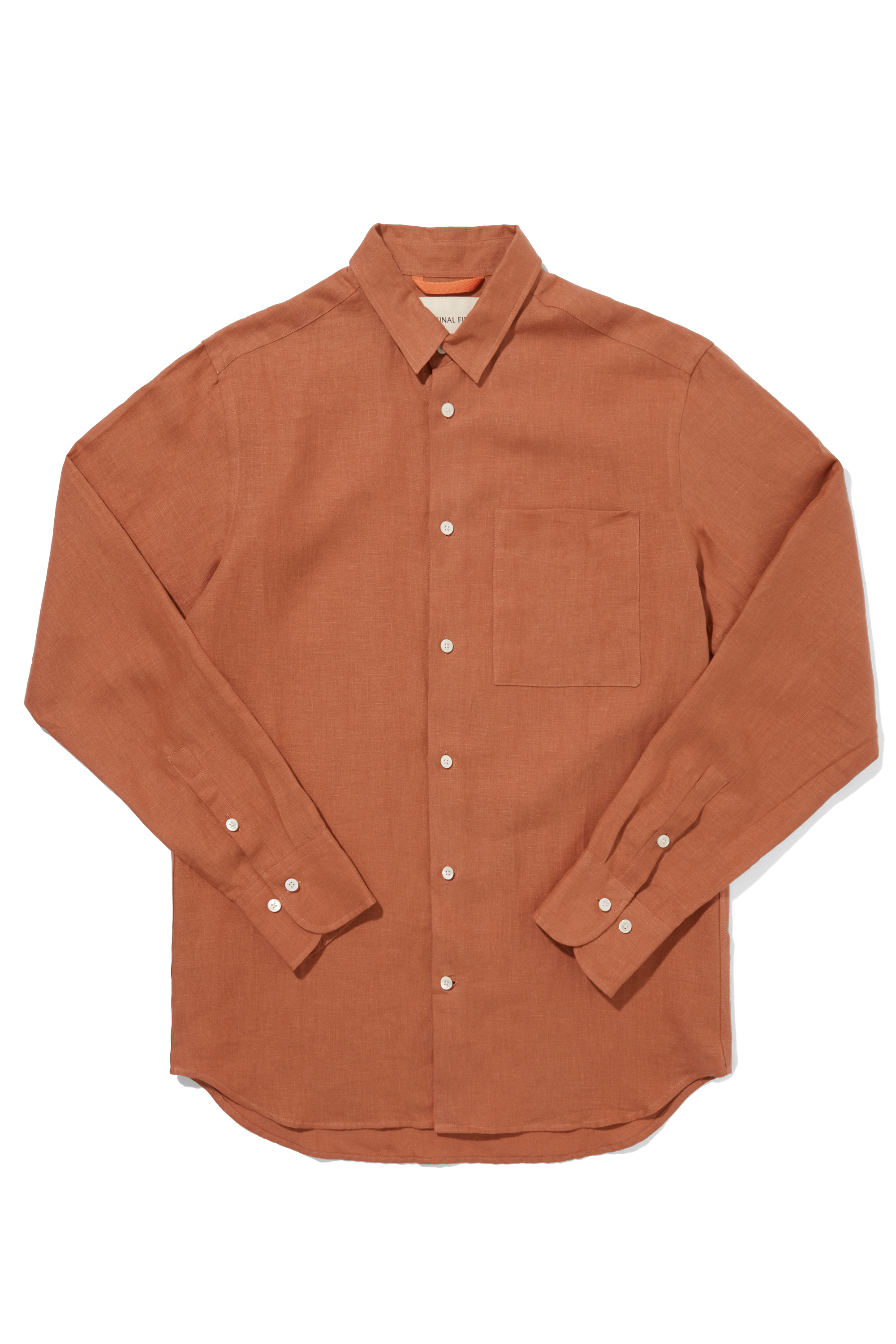 Linen Holiday Signature Shirt Clay