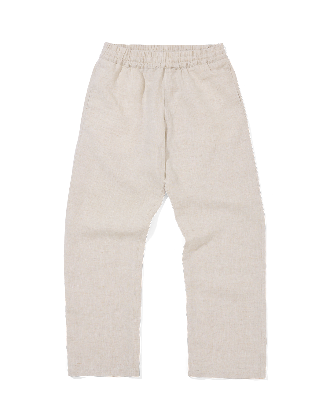 Easy Trousers Oatmeal Yarn-Dye