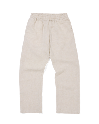 Easy Trousers Oatmeal Yarn-Dye