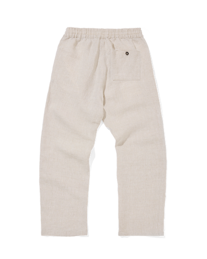 Easy Trousers Oatmeal Yarn-Dye