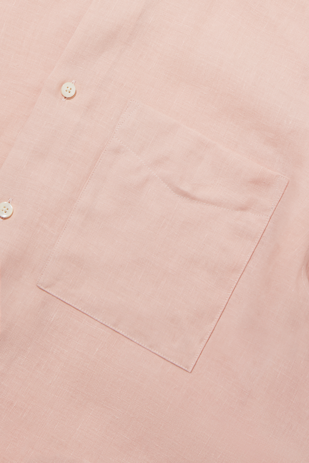 Linen Grandpa Shirt Desert Pink