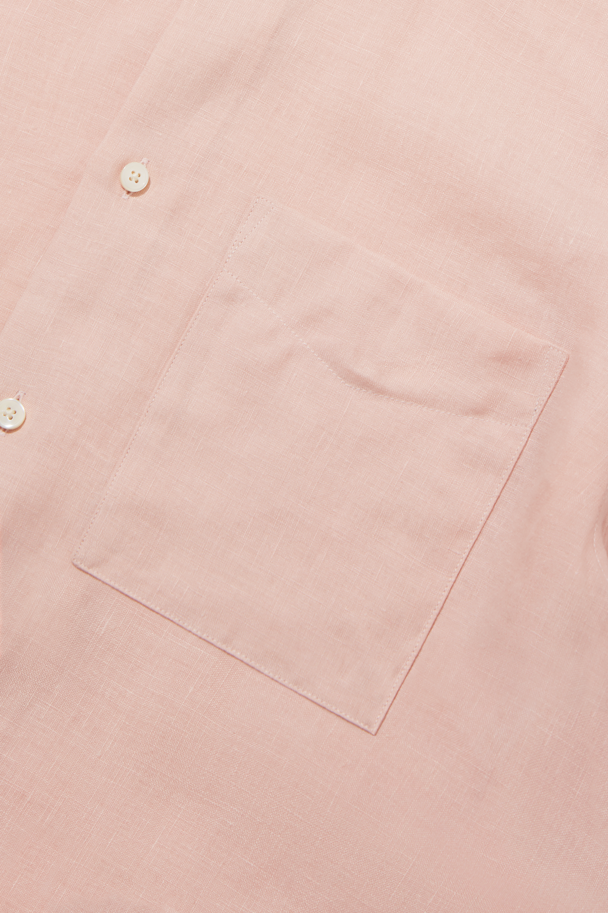Linen Grandpa Shirt Desert Pink
