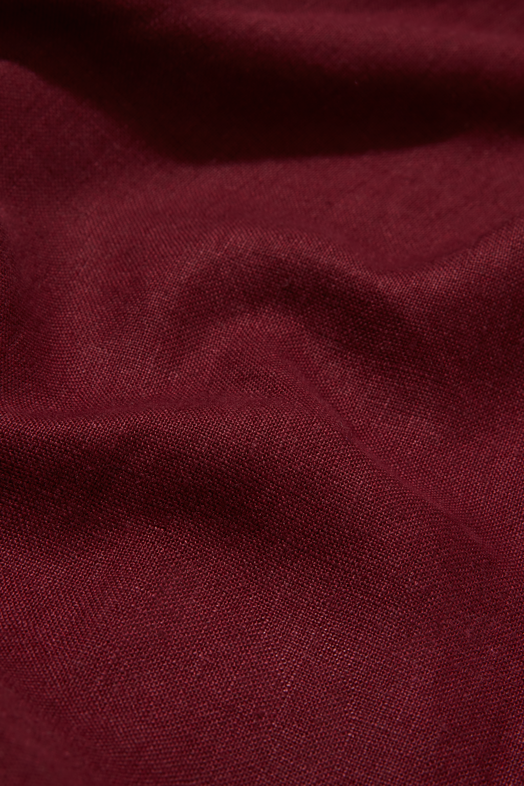 Linen Short Sleeve Utility Grandpa Wine Red