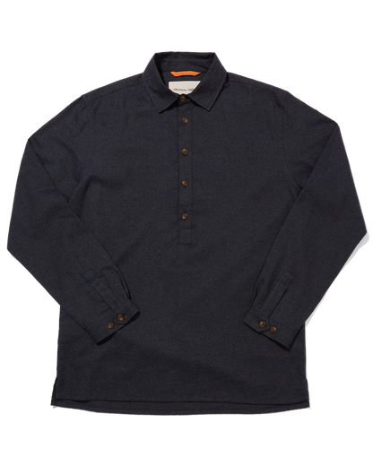 Cotton & Cashmere Long Sleeve Smock Flint Twill