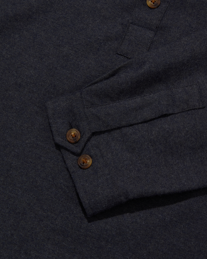 Cotton & Cashmere Long Sleeve Smock Flint Twill