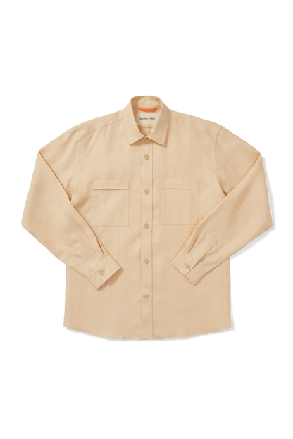 Long Sleeve Utility Overshirt Sahara