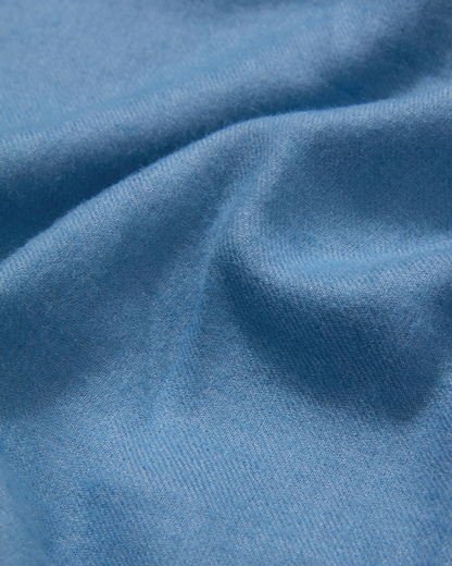 Heavy Linen Utility Overshirt Brushed Blue
