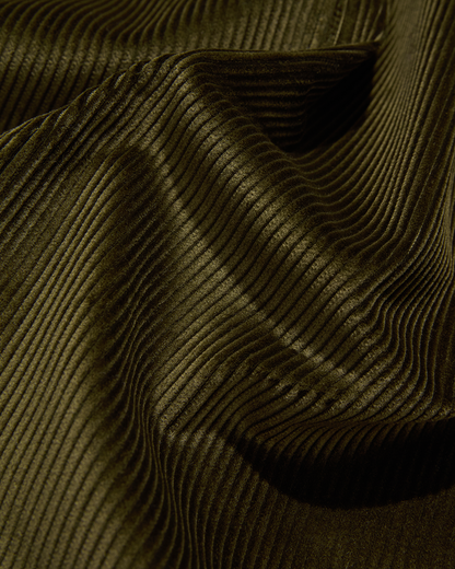 Heavy Corduroy Utility Overshirt Dark Olive