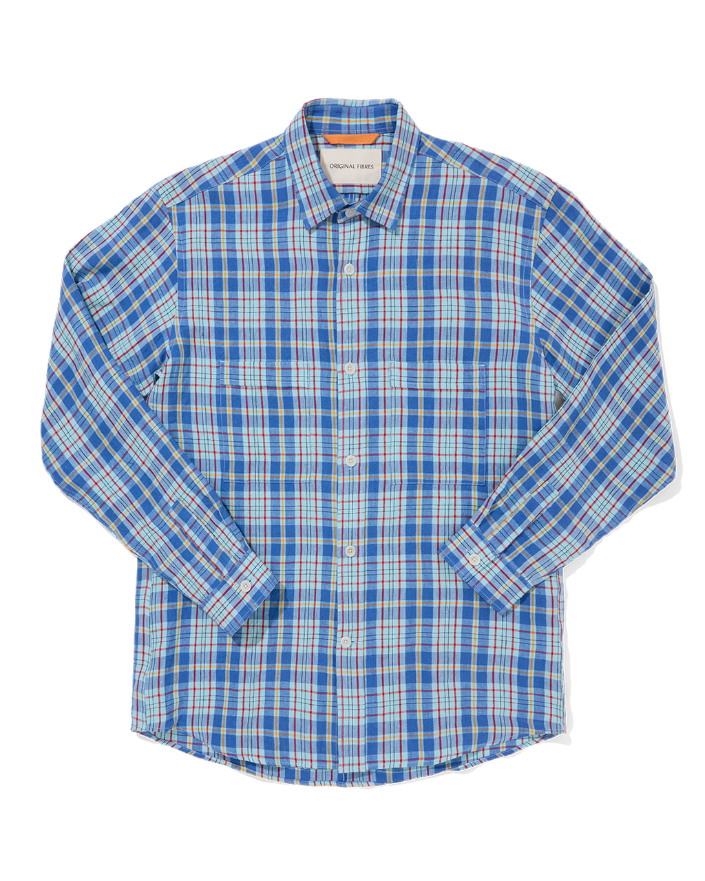 Linen Utility Overshirt Madras Check