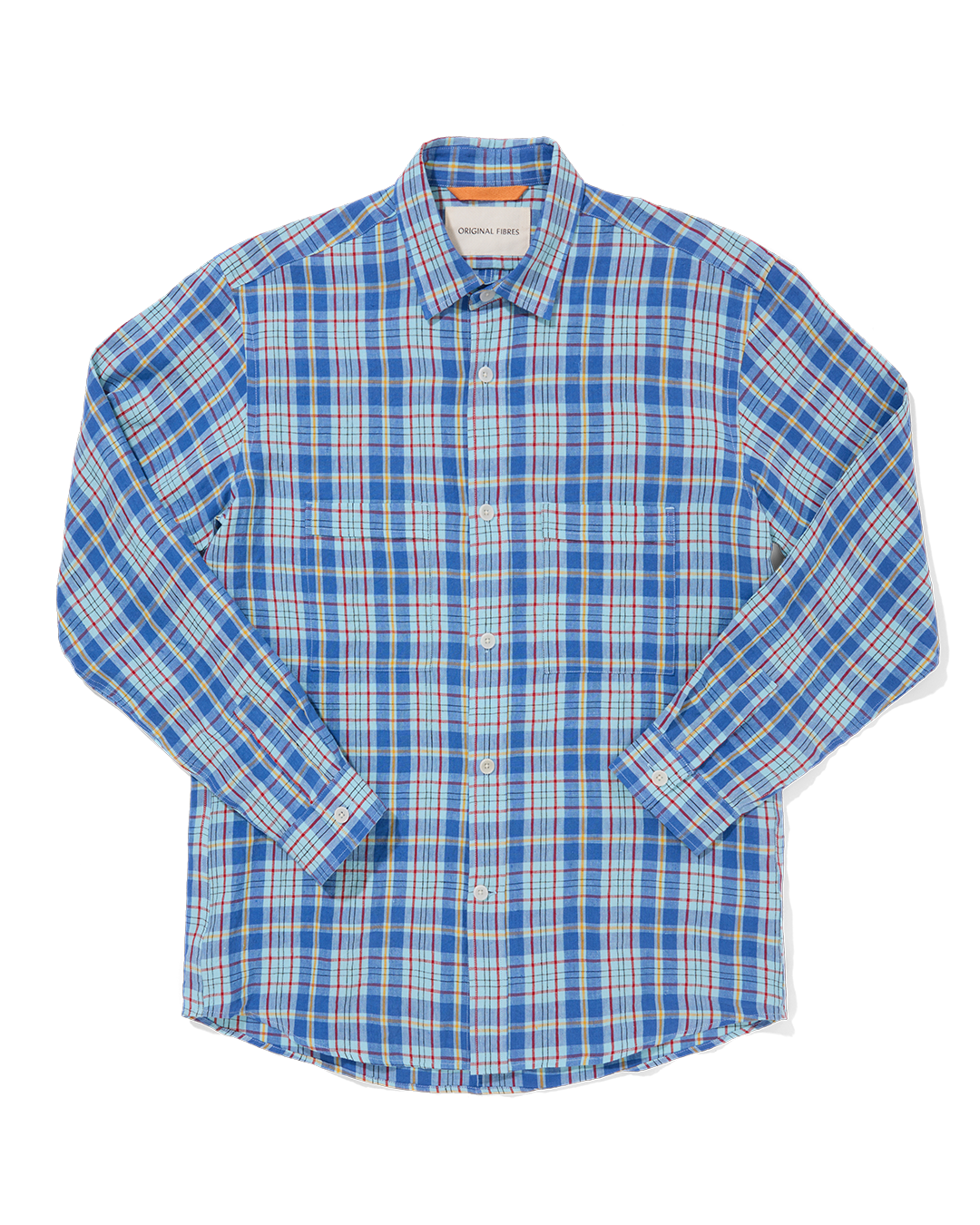 Linen Utility Overshirt Madras Check