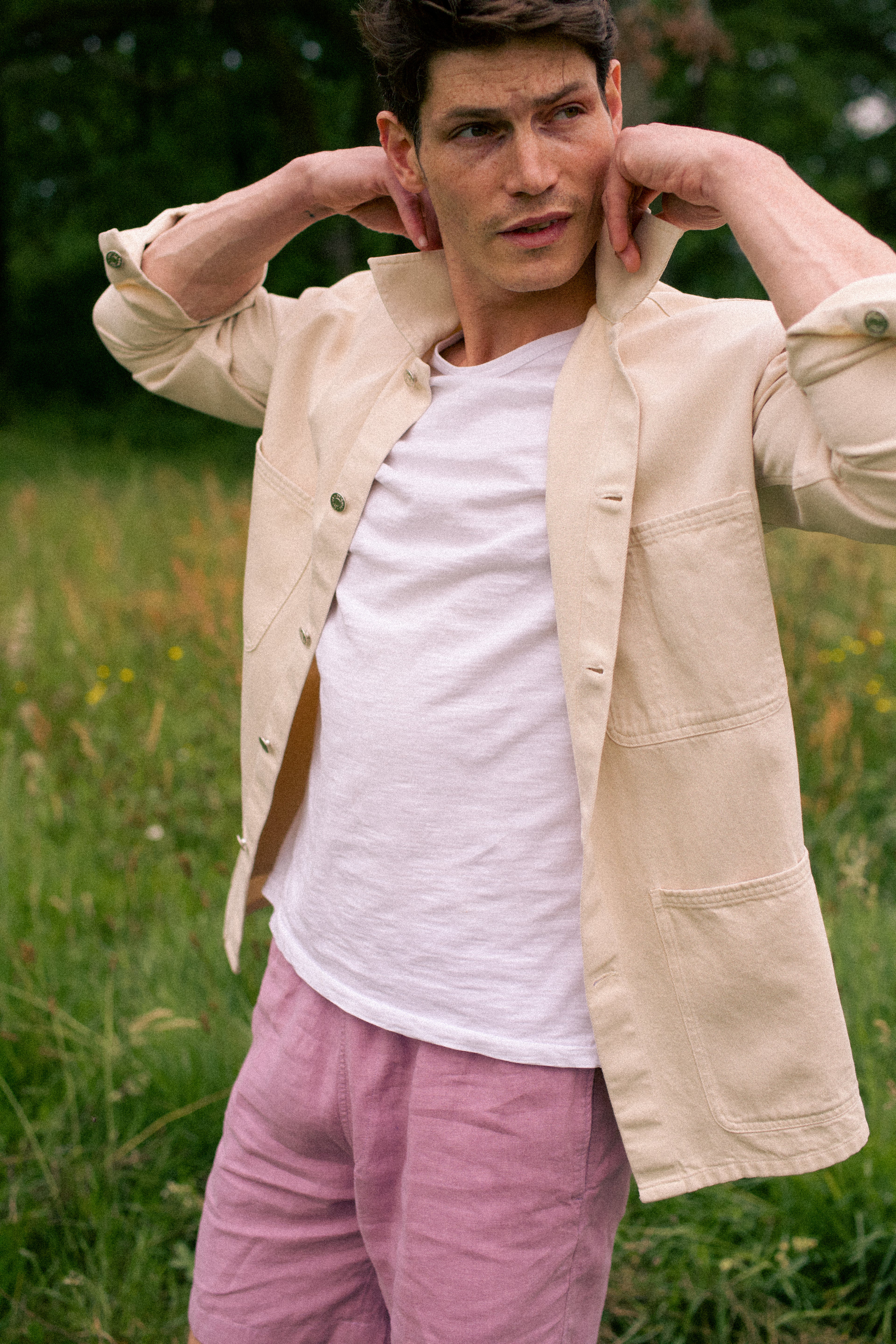 Cotton Stonecutter's Jacket Ecru