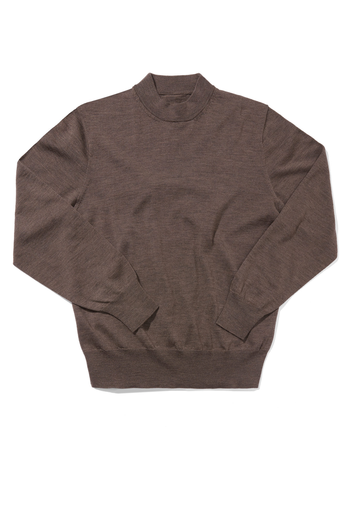 Merino Mock Neck Mink