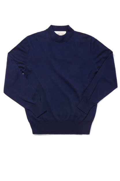 Merino Mock Neck Ink