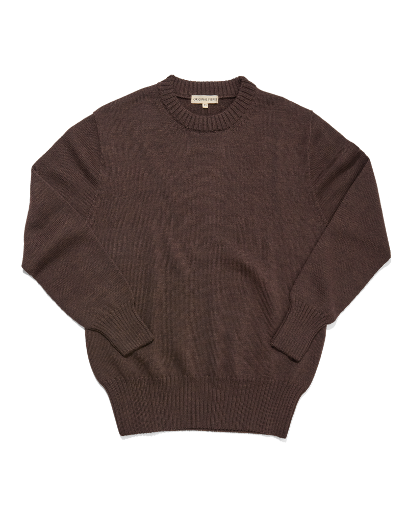 Merino Crewneck Chocolate