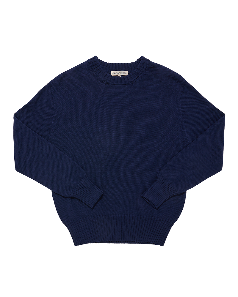 Cotton Crewneck Navy
