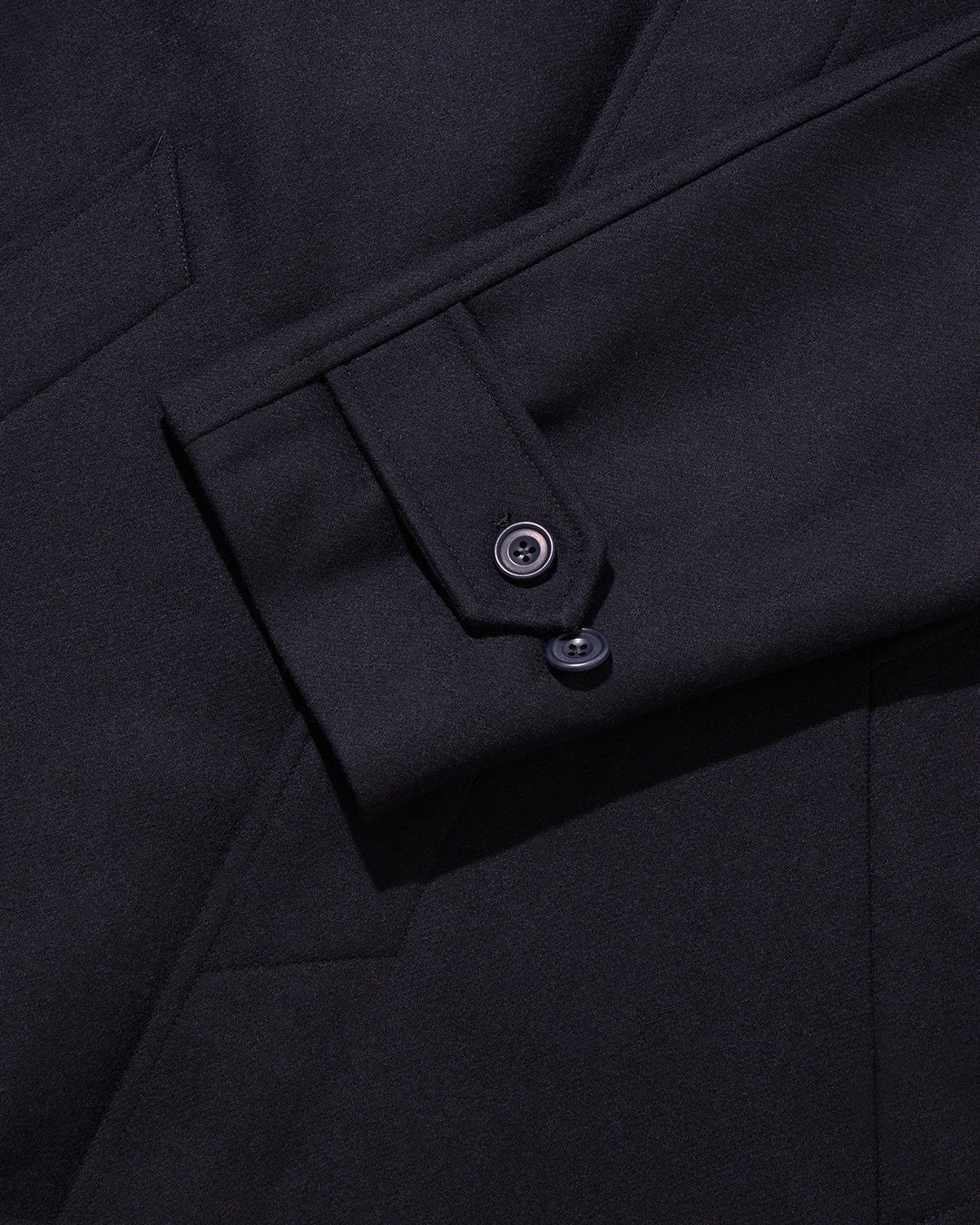 Navy Full Length Raglan Overcoat