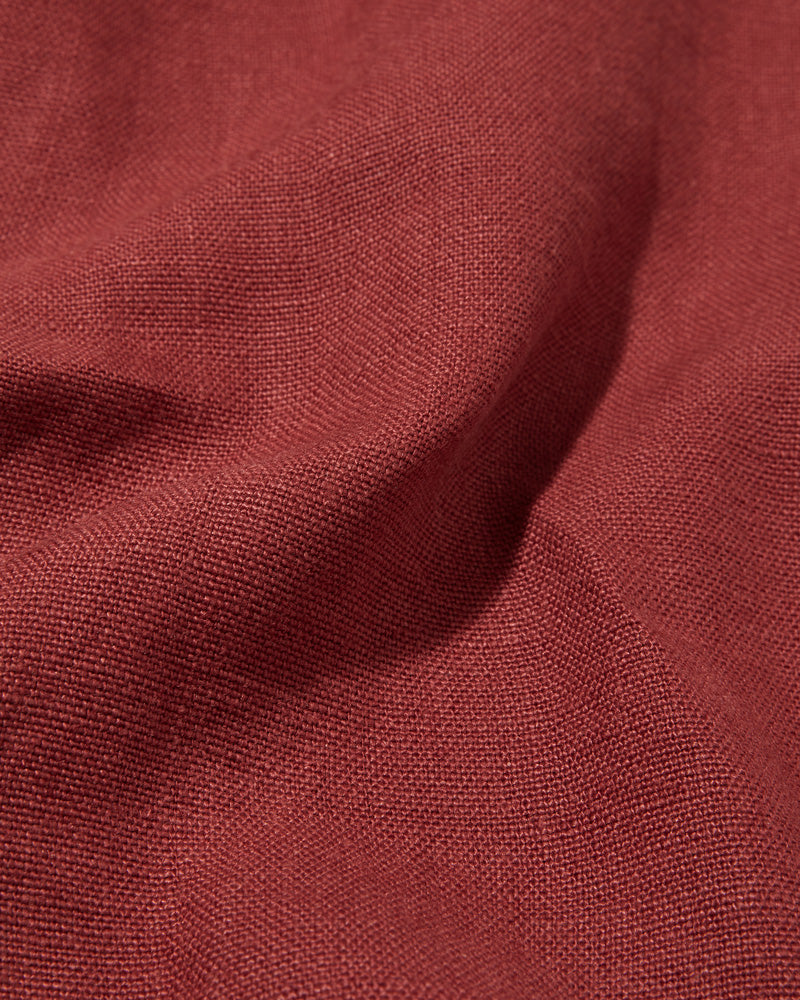 Midweight Linen Travel Jacket Crimson