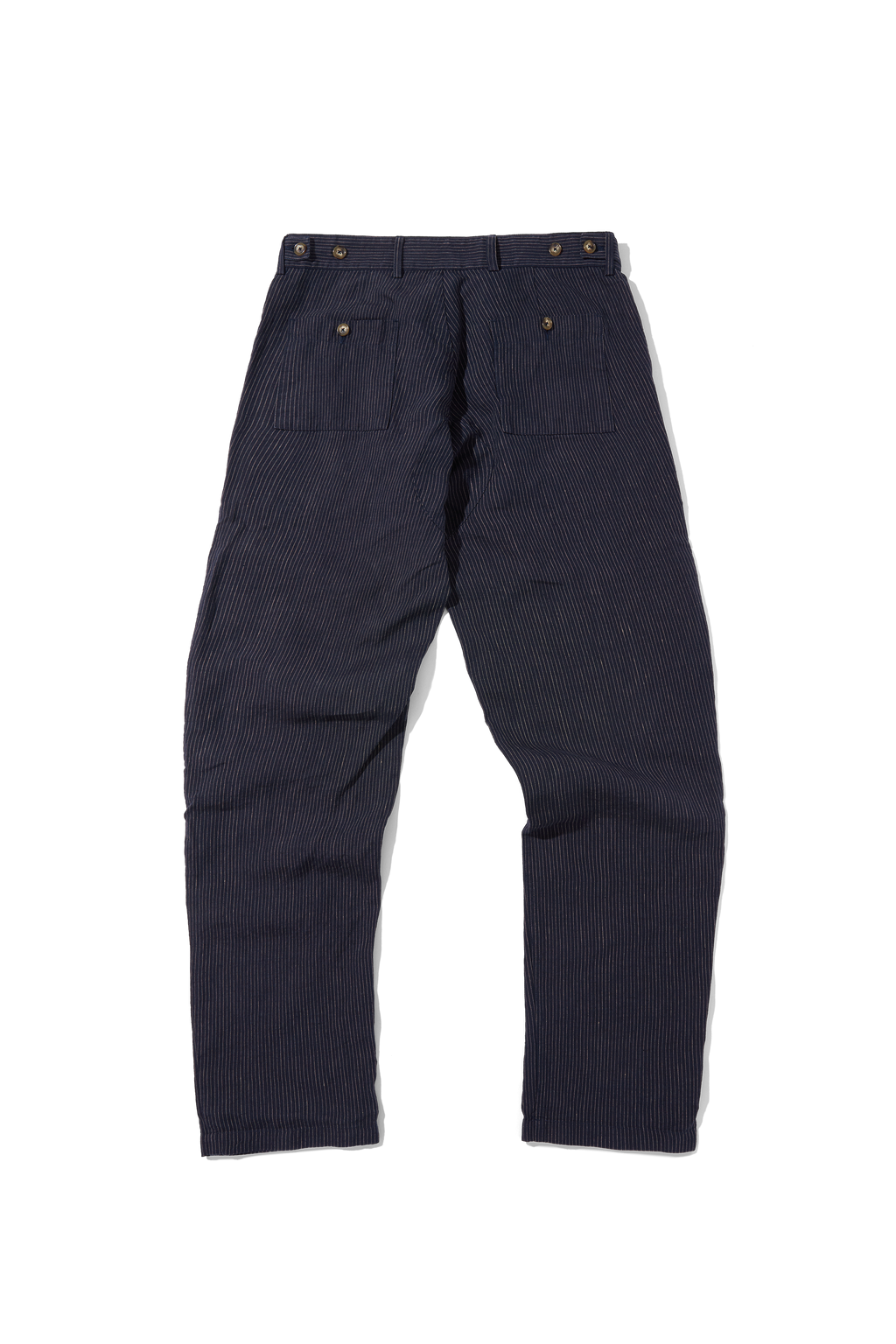 Patch Pocket Trouser Navy Chalk Stripe