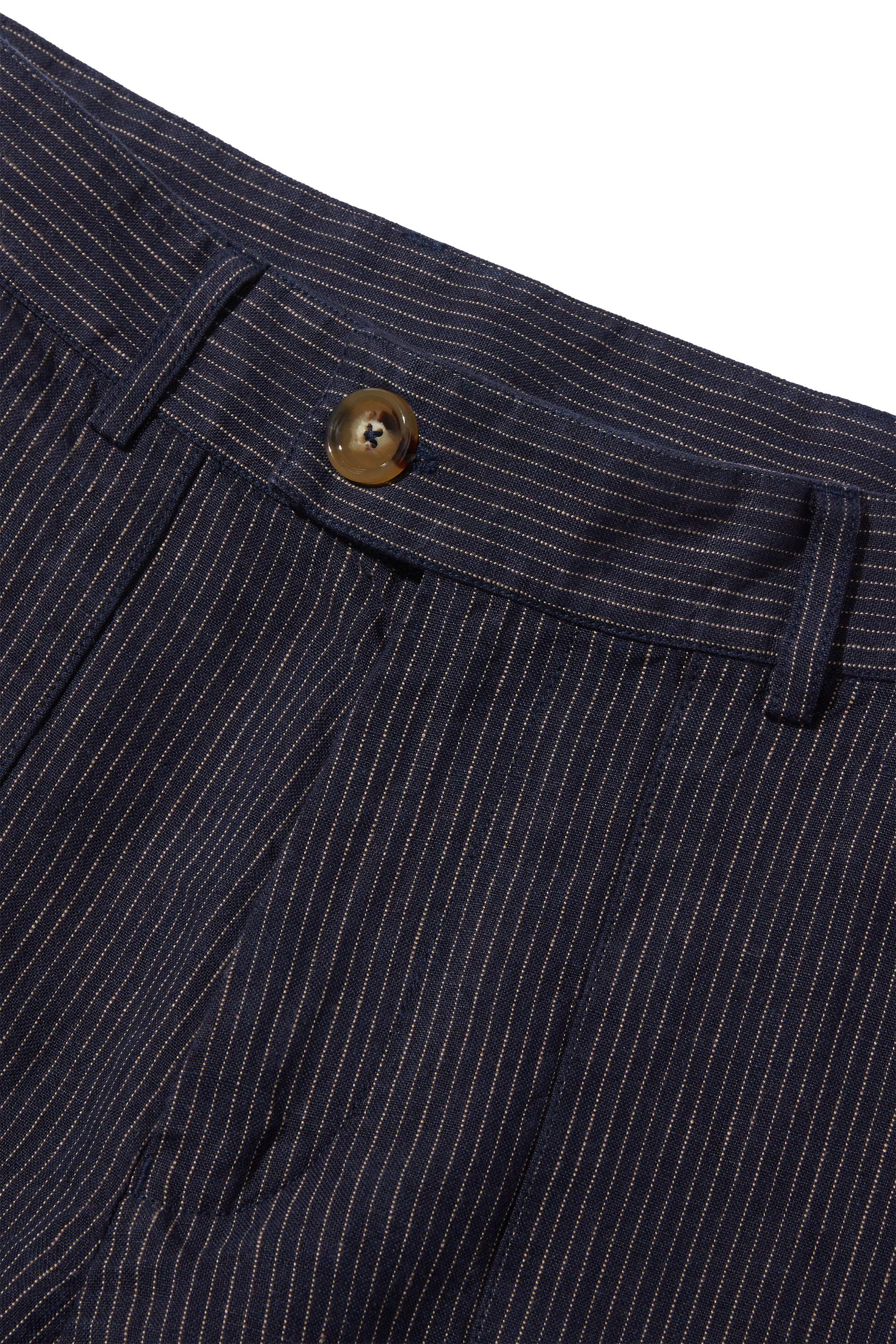 Patch Pocket Trouser Navy Chalk Stripe