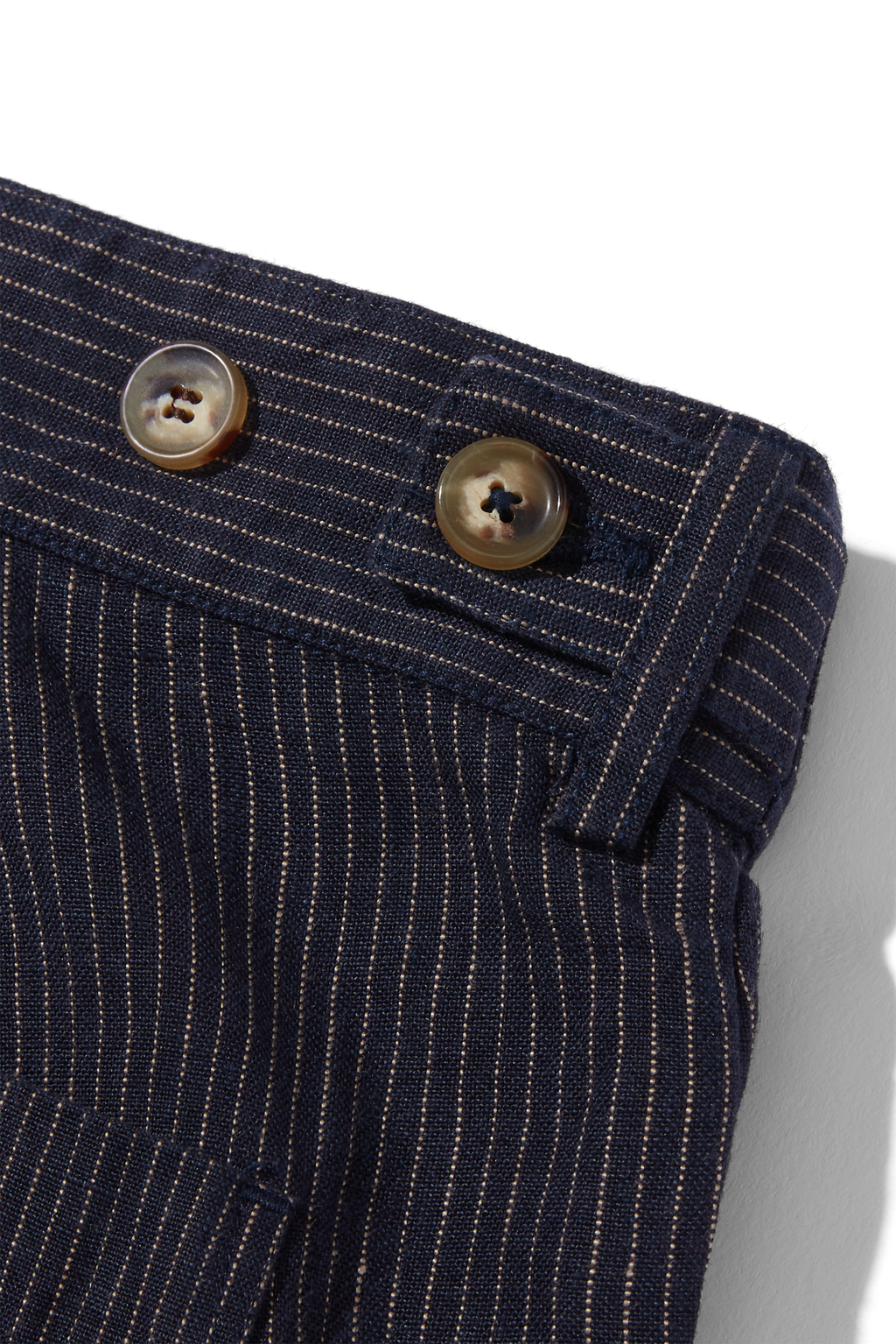 Patch Pocket Trouser Navy Chalk Stripe